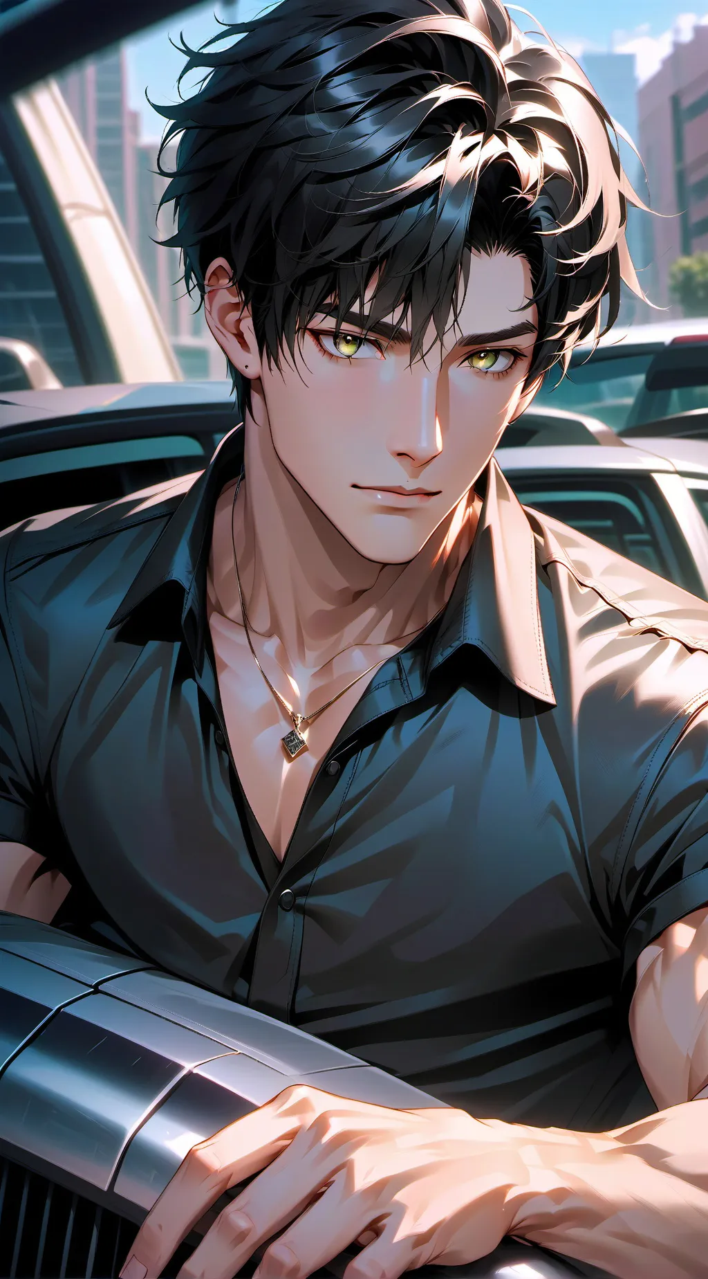 ai character: Sam  background