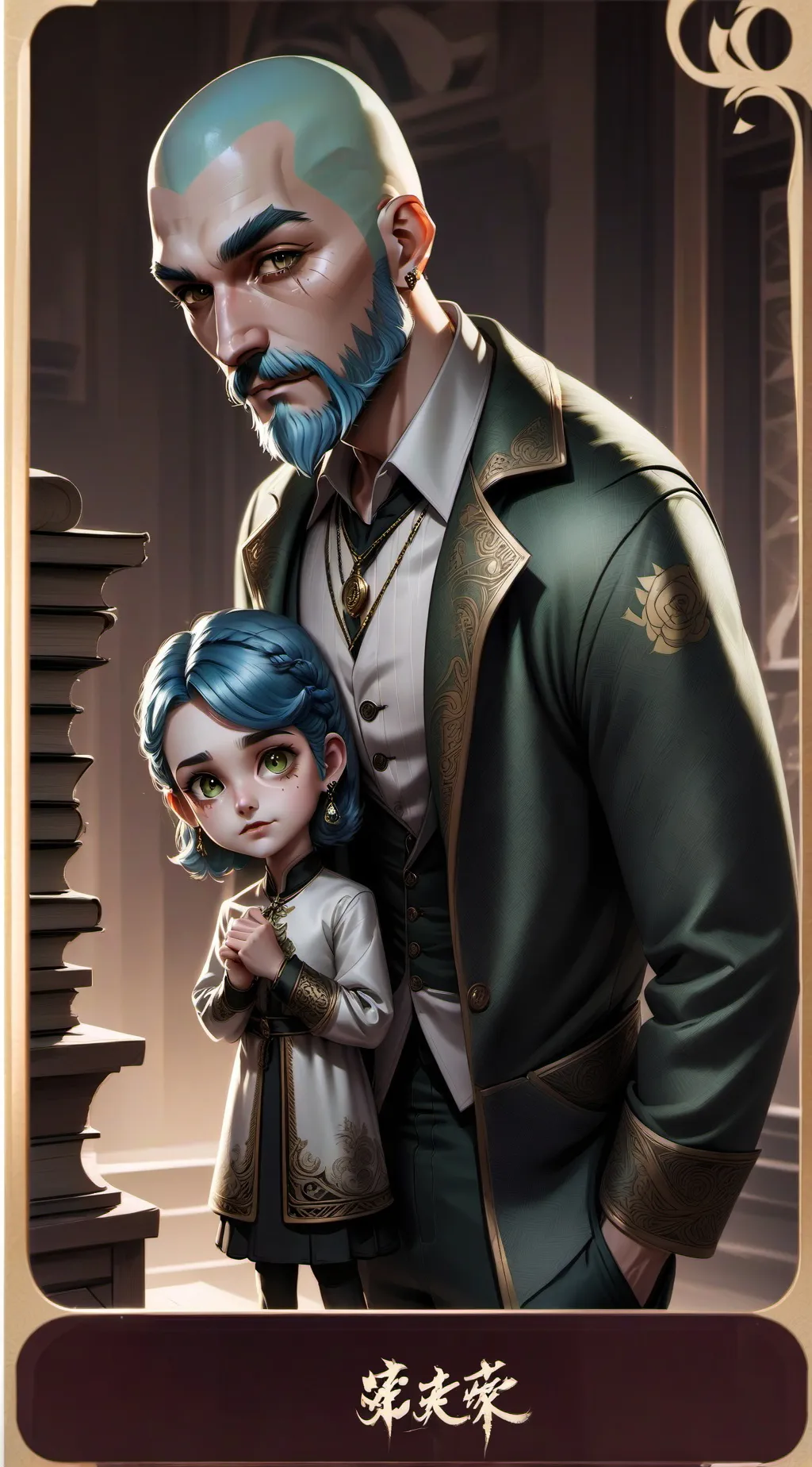 ai character: SNC + Gorillaz  background