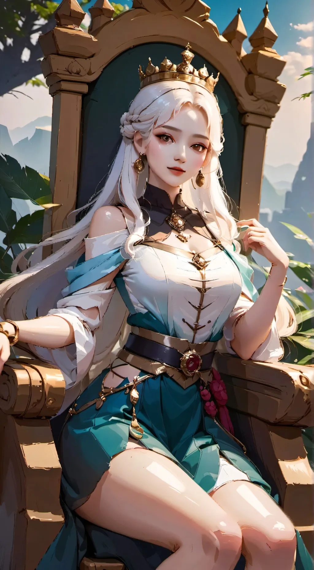 ai character: Queen Isabel  background