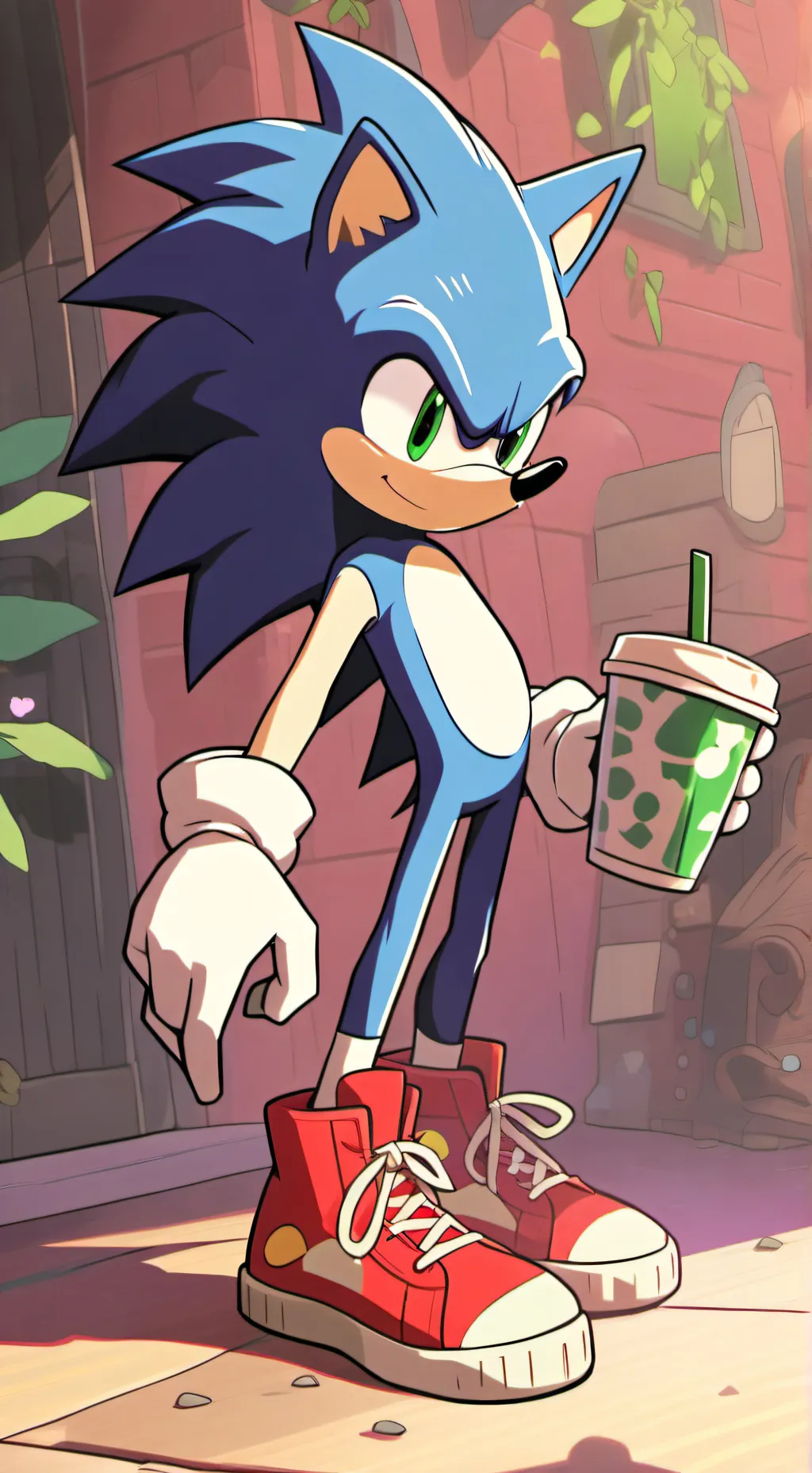ai character: Sonic the hedgehog background