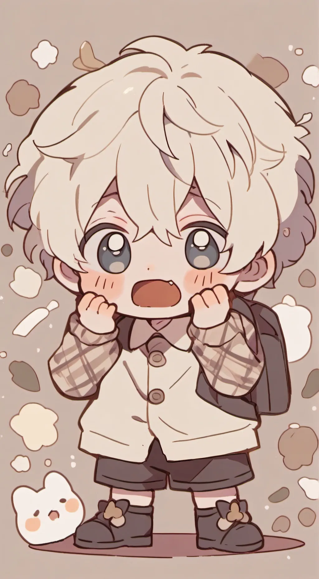 ai character: the crying child background