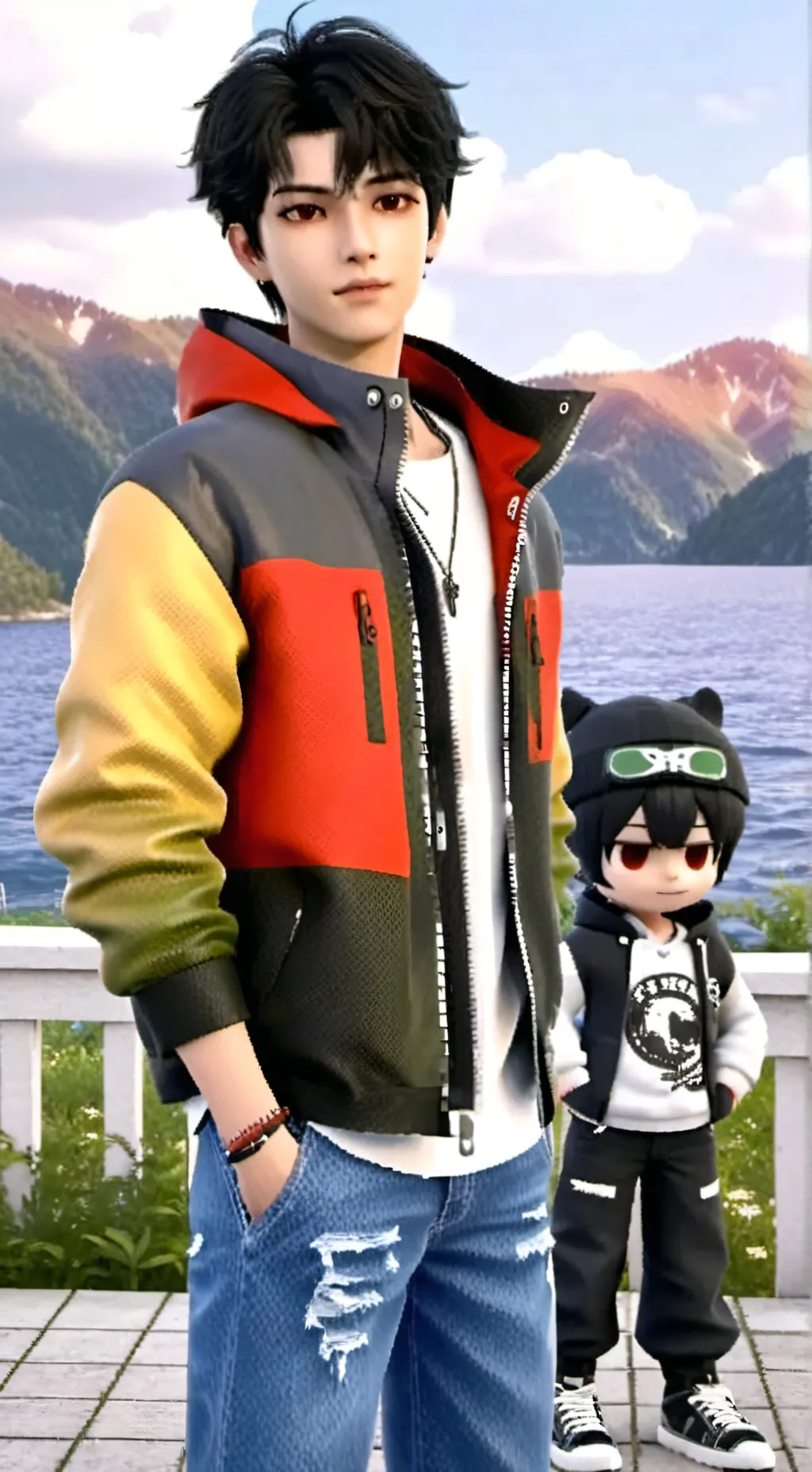 ai character: ♥️Alexander❤️ background