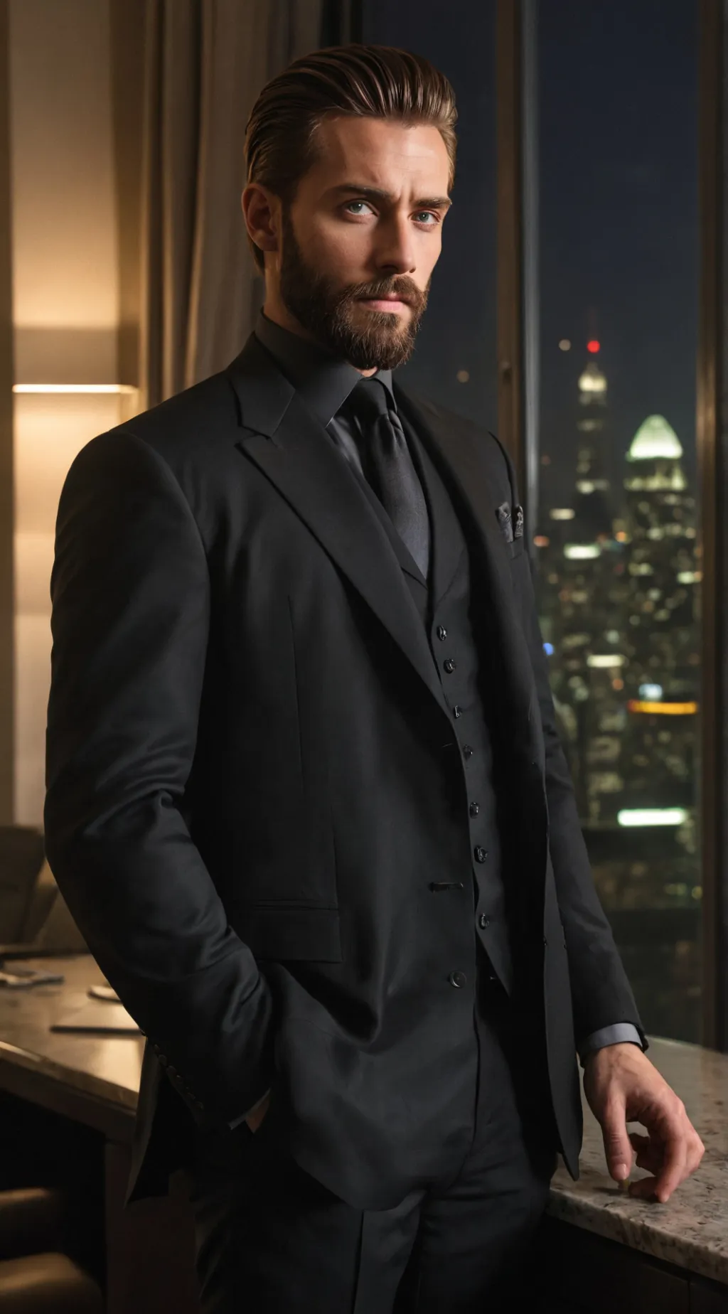 ai character: Aaron  background