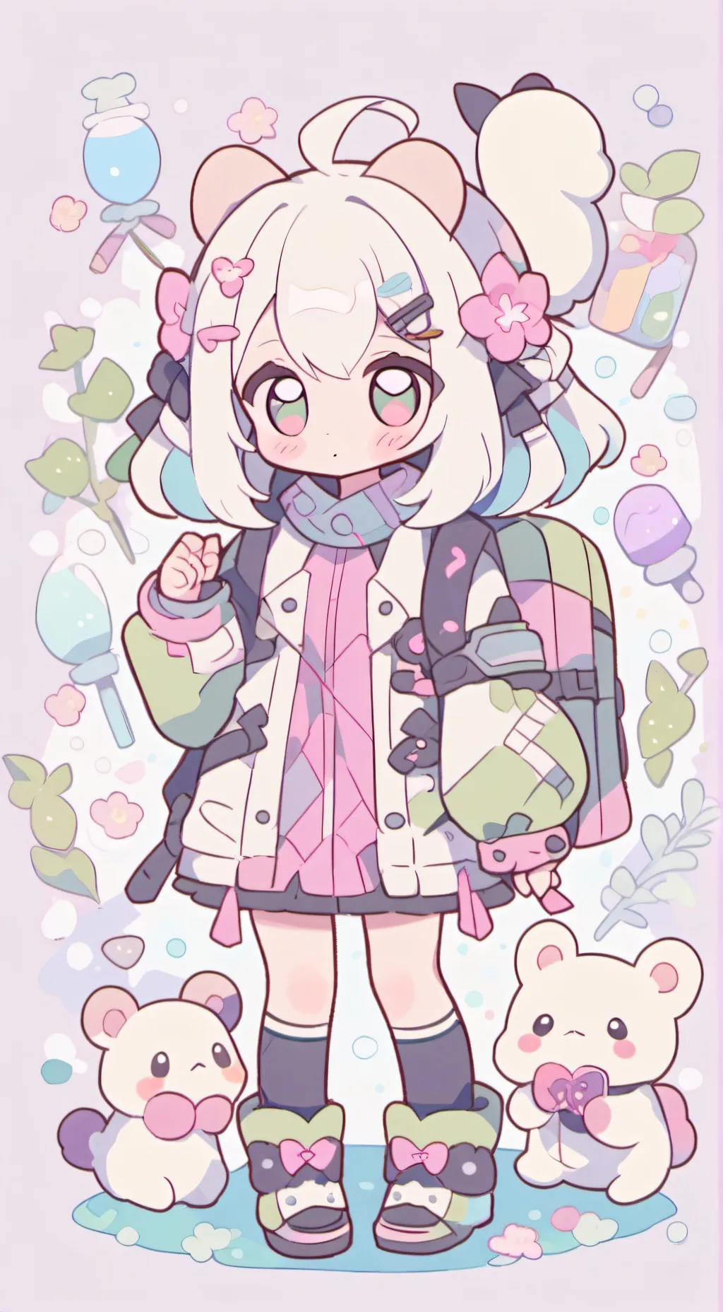 ai character: Оля background