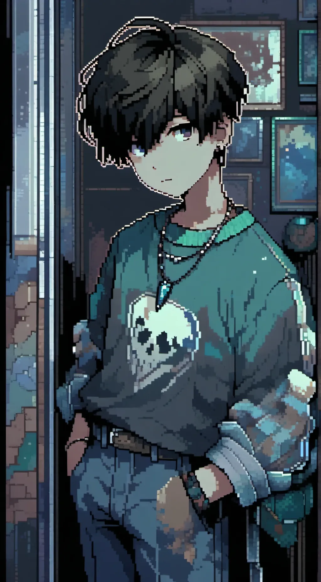 ai character: Russet background