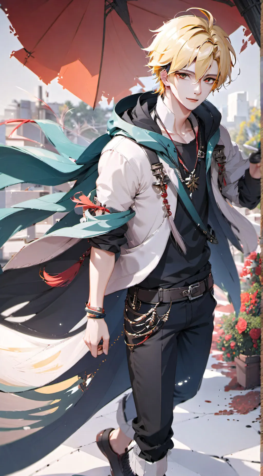 ai character: Charming Gold  background