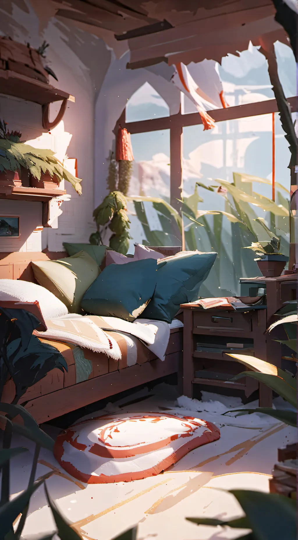 ai character: Sleepover!! background