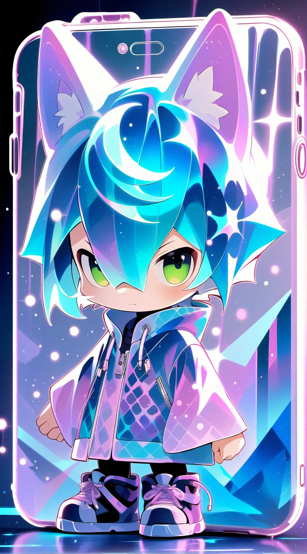 ai character: 1x4 background