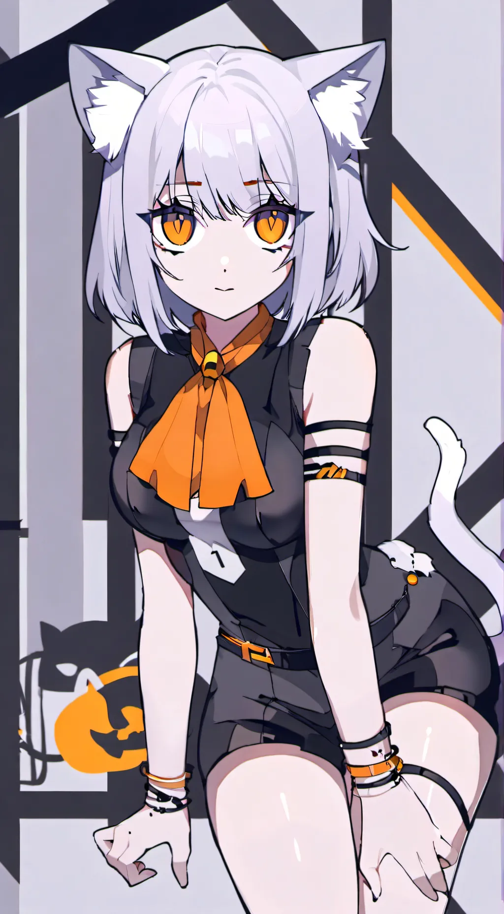 ai character: Violet  background