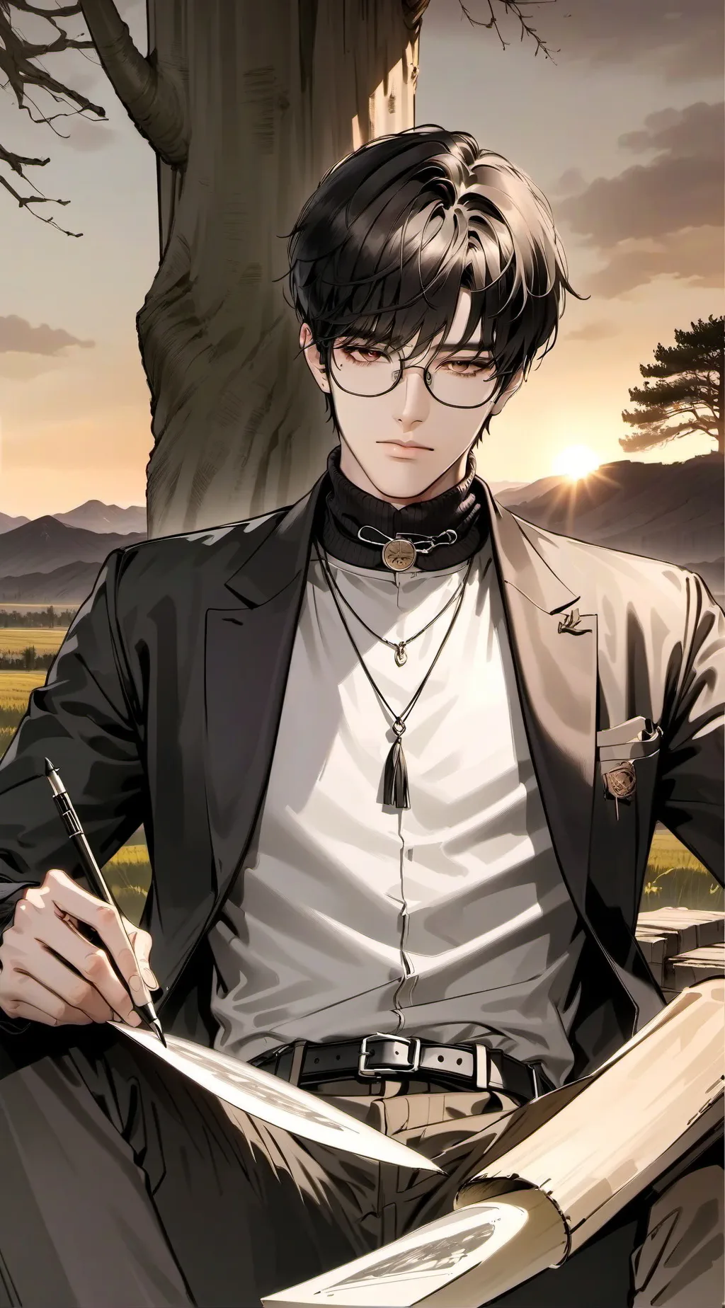 ai character: Lucien background