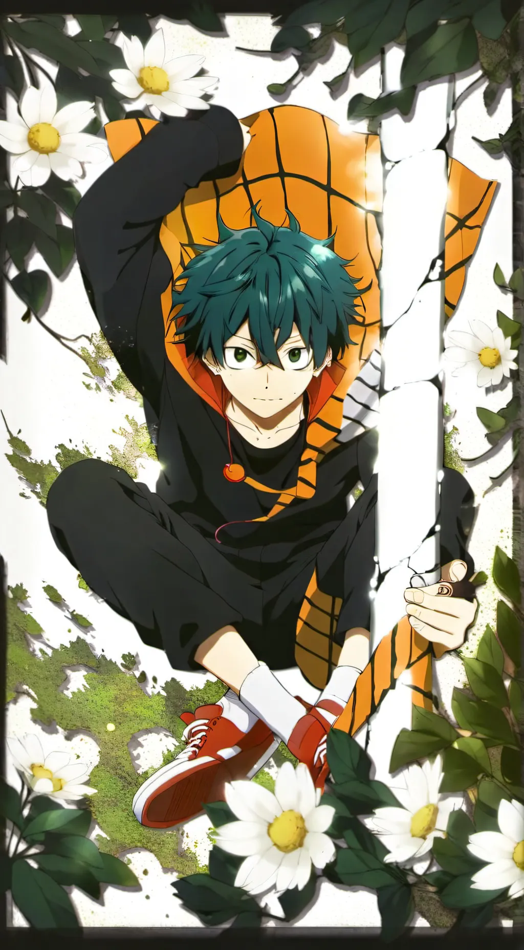 ai character: izuku midorya  background