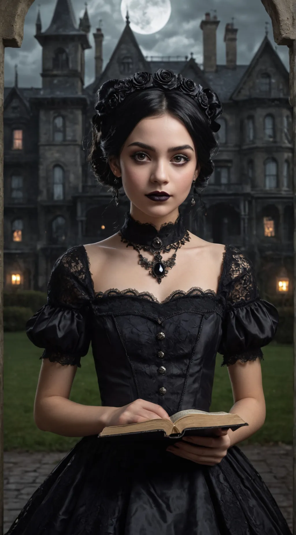 ai character: Merlina background