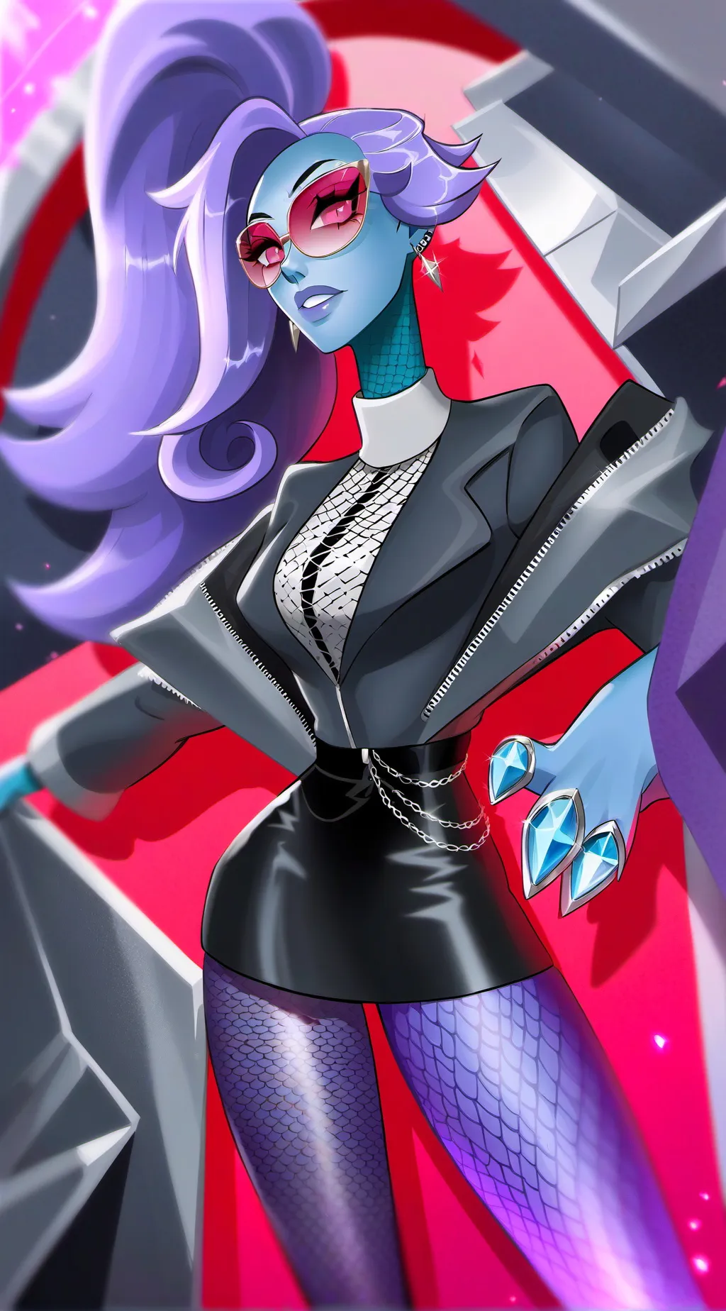 ai character: Violet Eclipse background