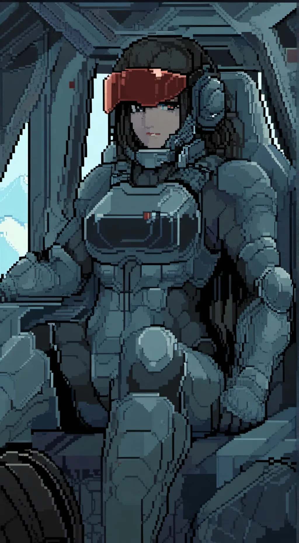 ai character: Veronica Gaztanc  background