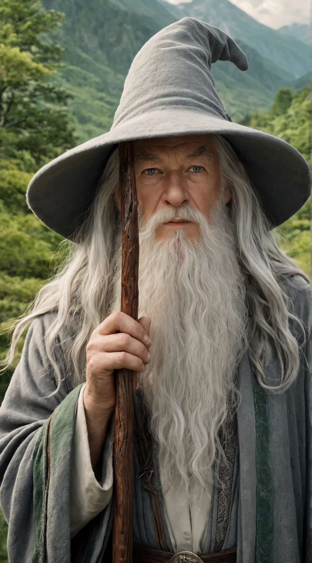 ai character: Gandalf the Grey background