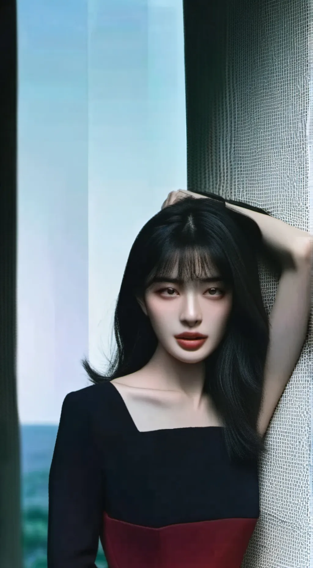 ai character: LE SSERAFIM  background