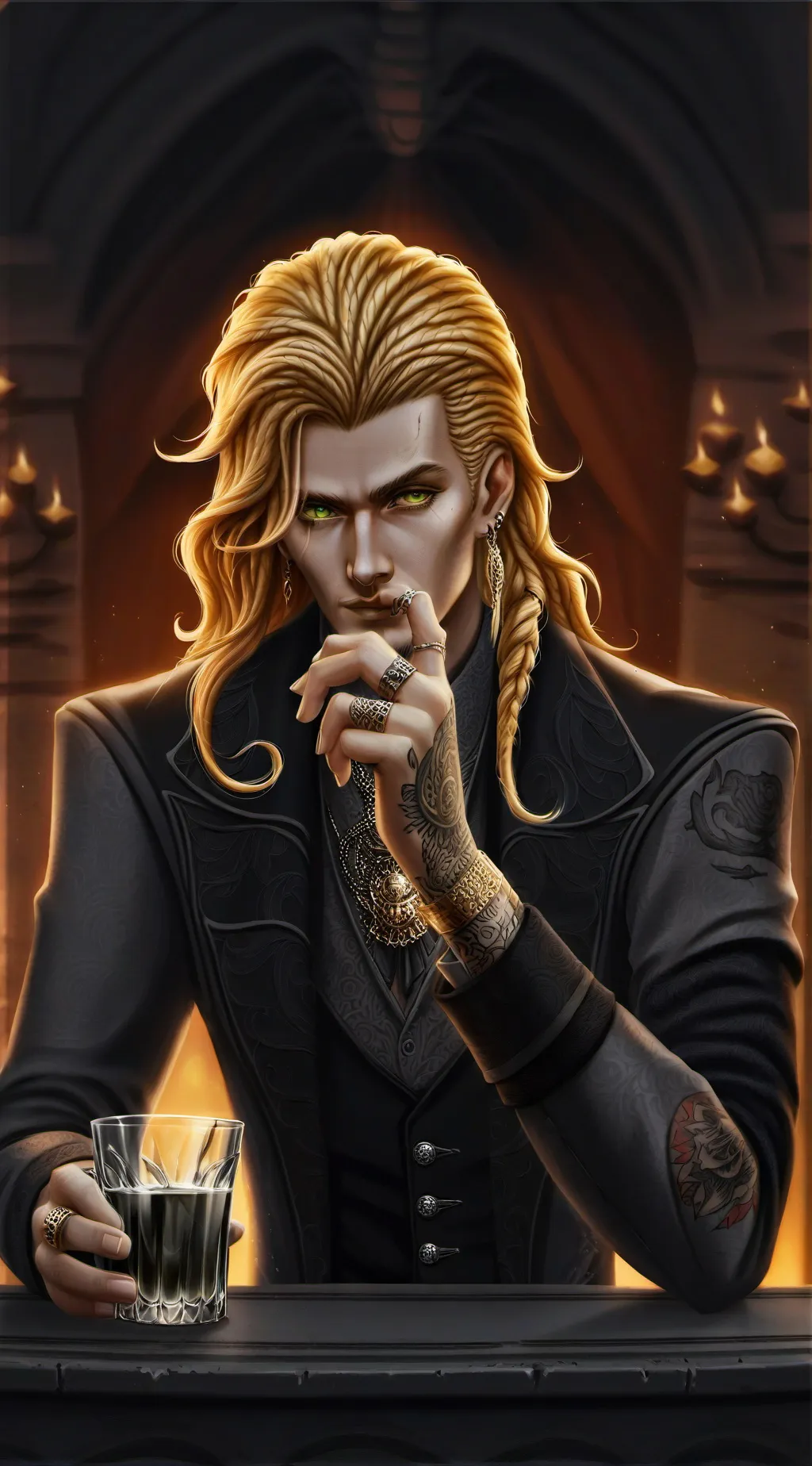 ai character: Boss background