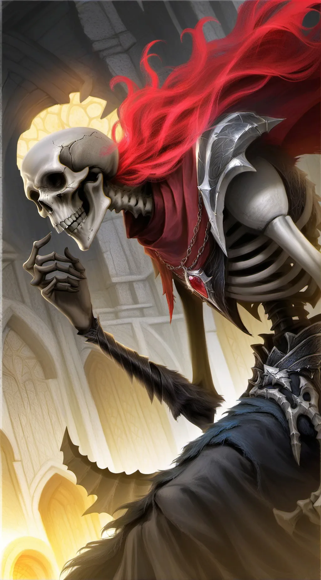 ai character: (horror) papyrus  background