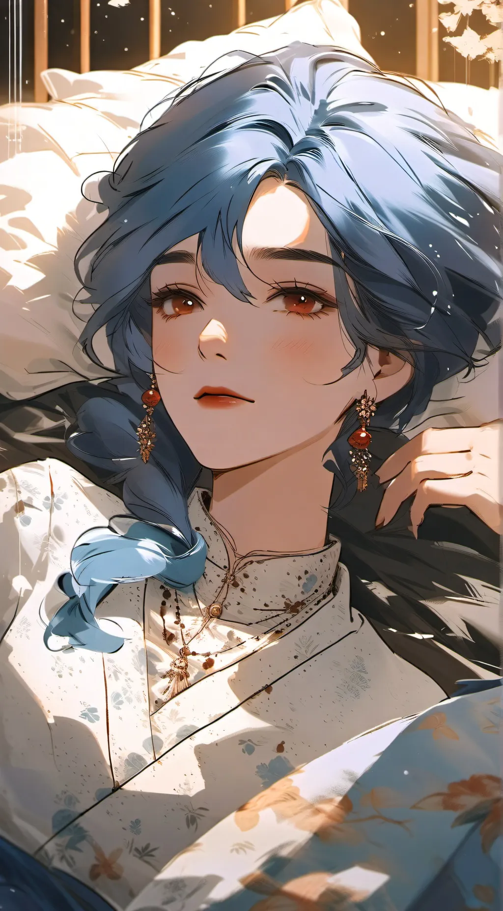 ai character: Lia snow  background