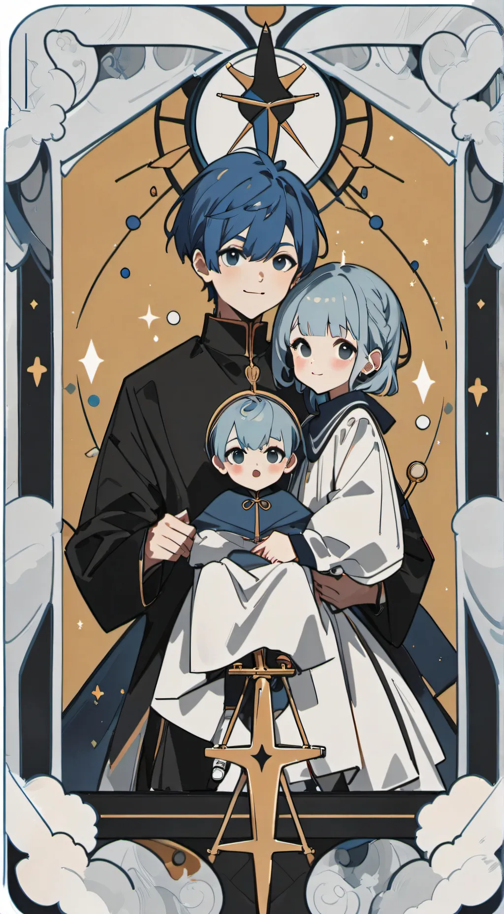 ai character: Kurosu Family background