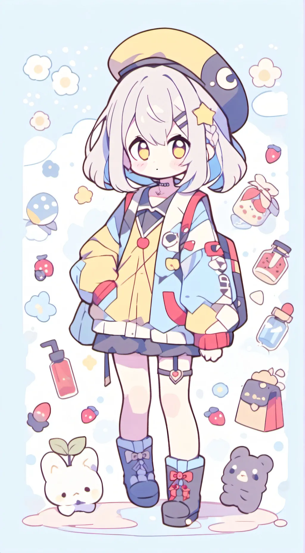 ai character: Sun x Ruin background