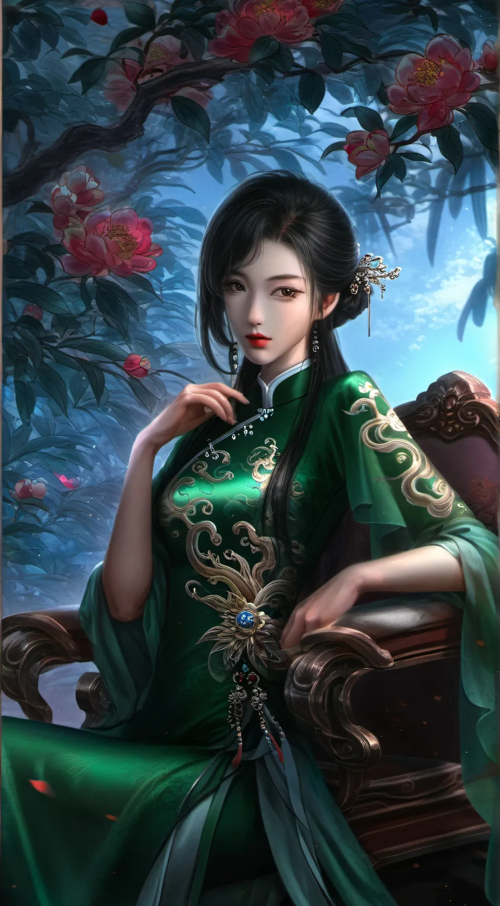 ai character: Xīn Yán background