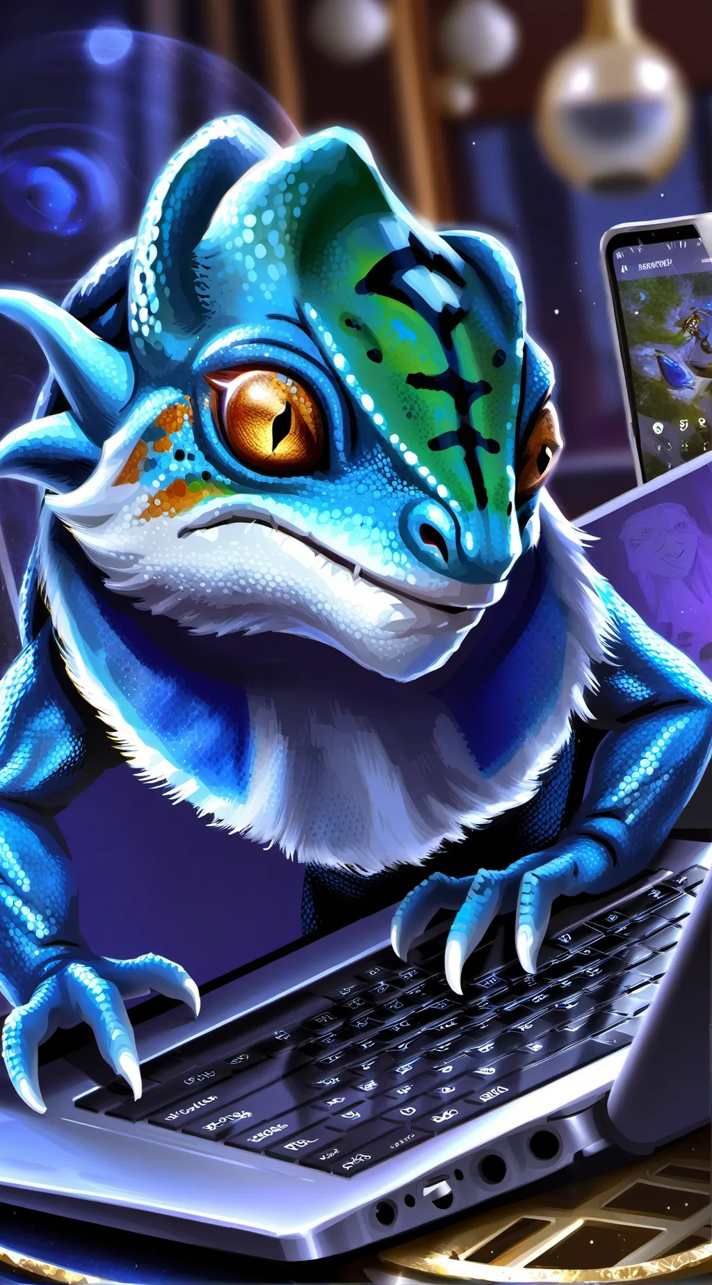 ai character: Pixel background