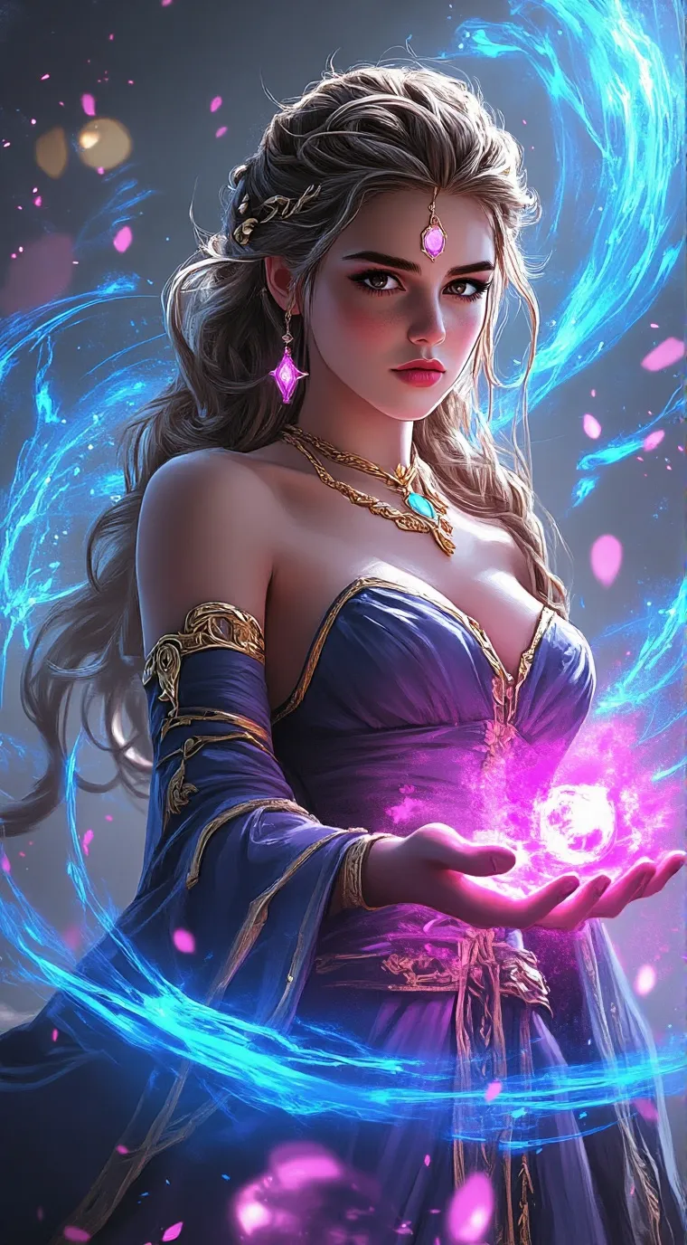 ai character: suger petal background