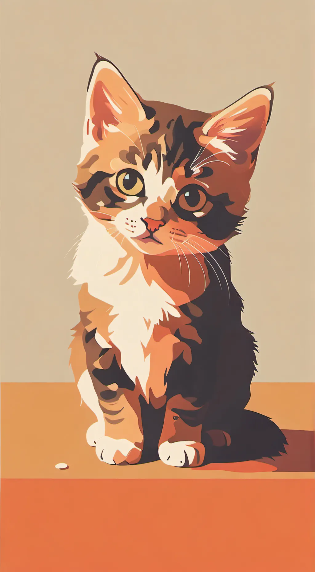 ai character: Abused kitten background