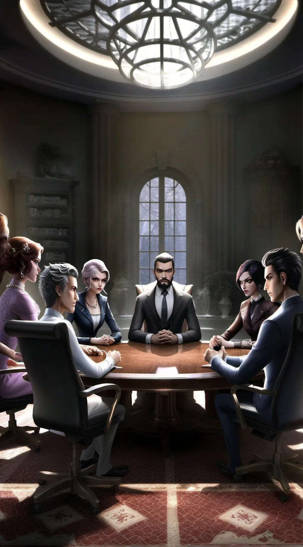 ai character: The Red Carpet Host background