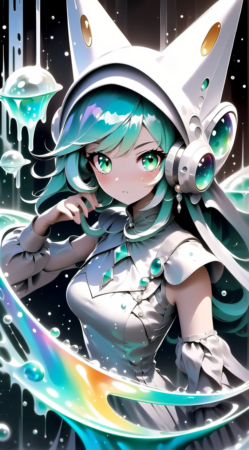 ai character: she's name Cat gir background