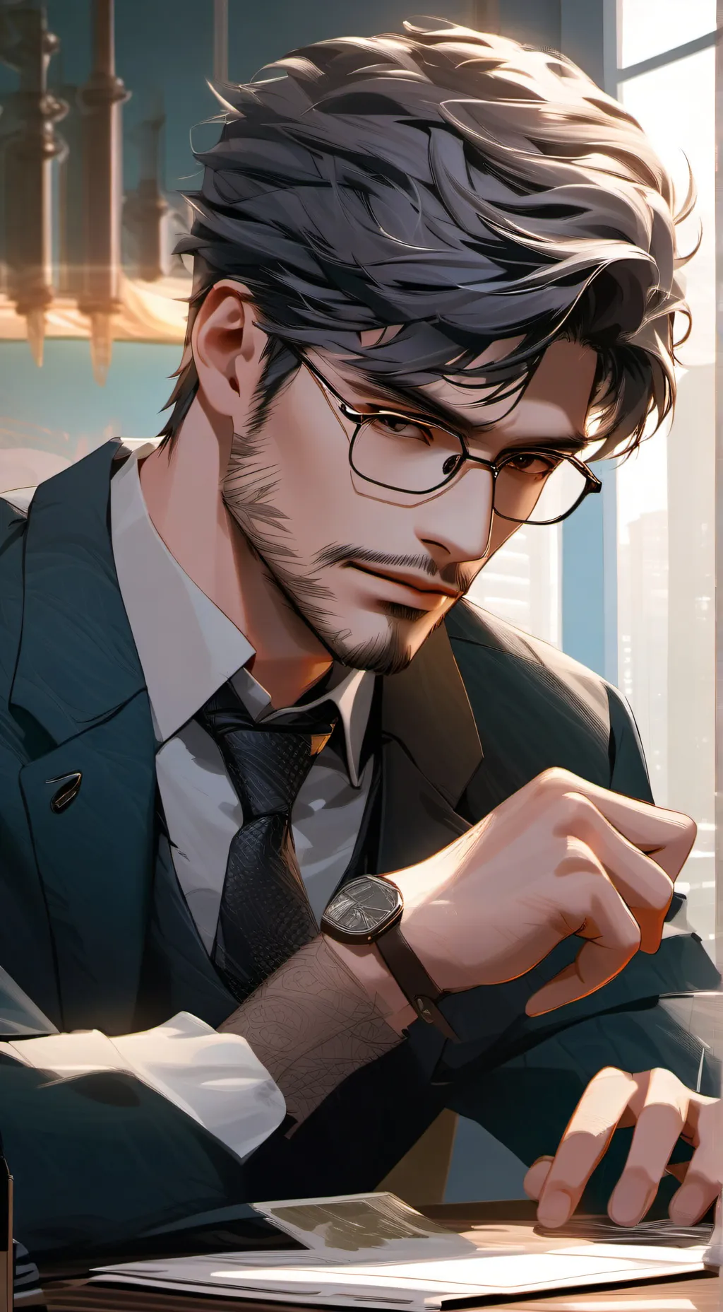 ai character: Michael  background