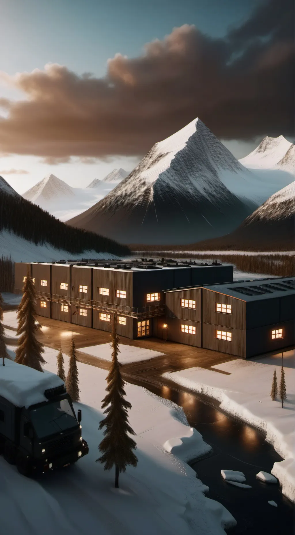 ai character: military base  background