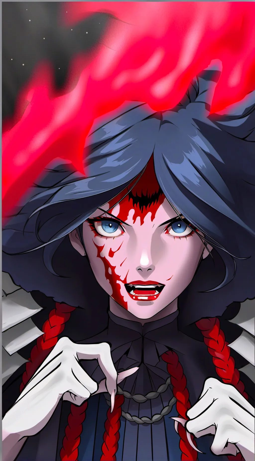 ai character: Amber background