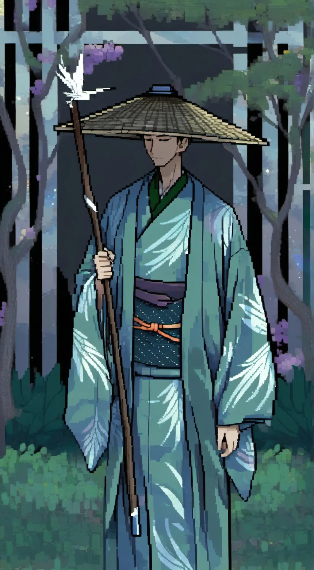 ai character: Wise old man background