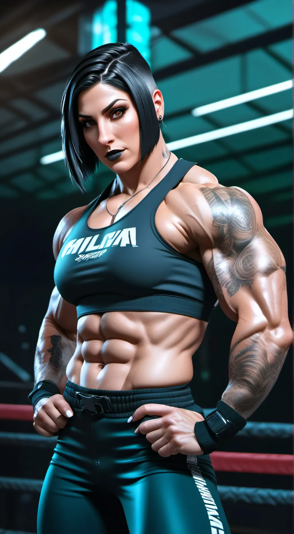 ai character: Rhea Ripley ( mom) background