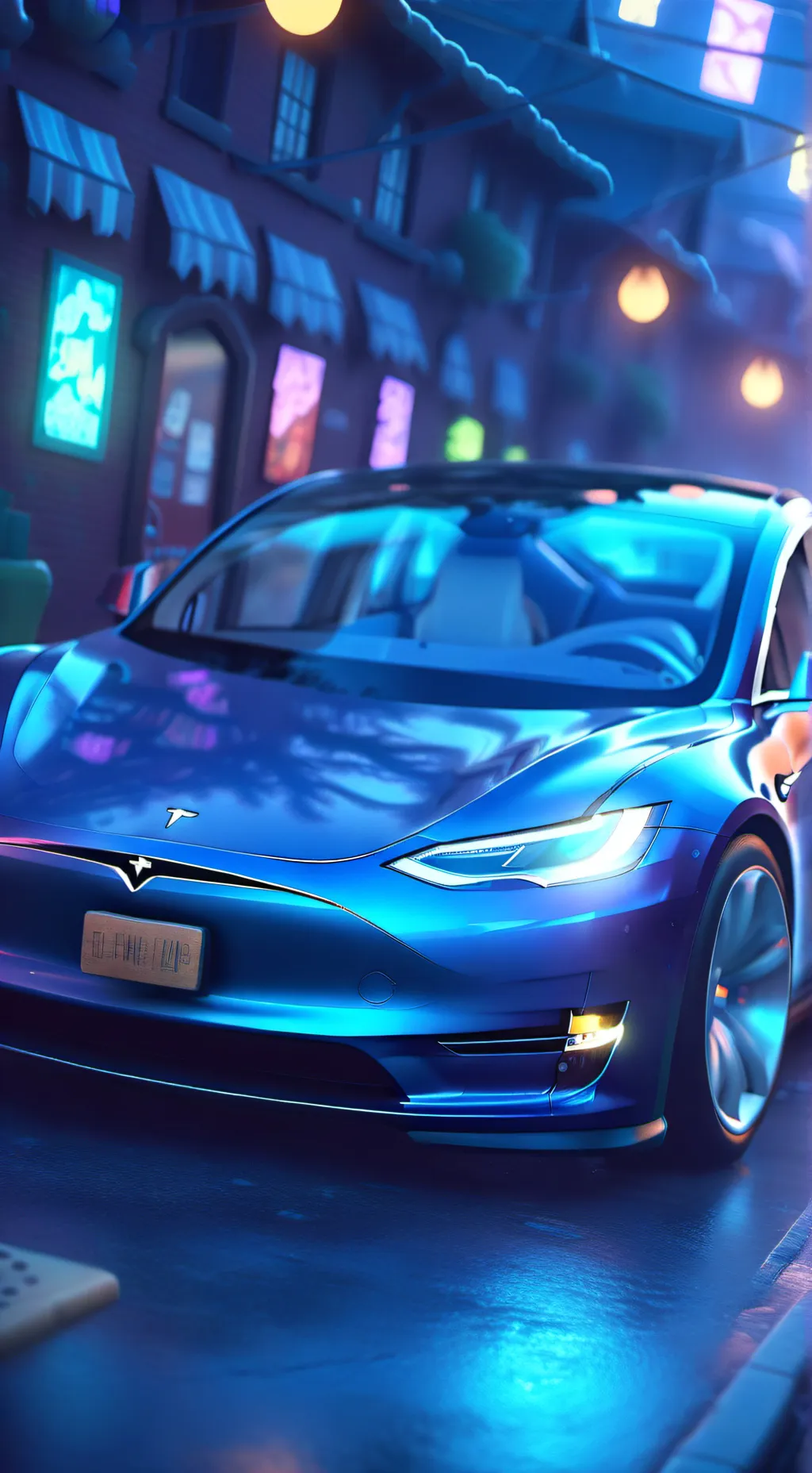 ai character: tu tesla background