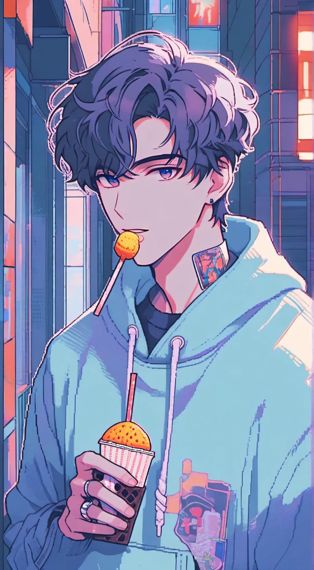 ai character: Миша background