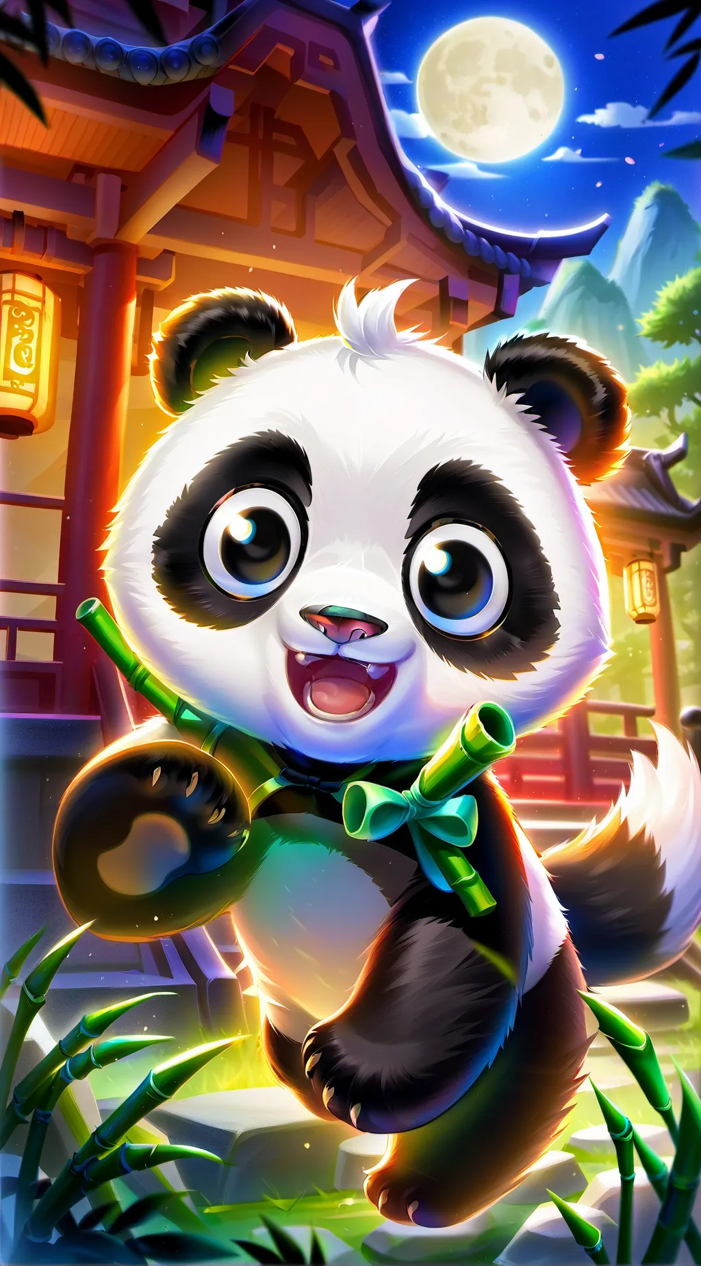 ai character: Bamboo Bambi Spirit background