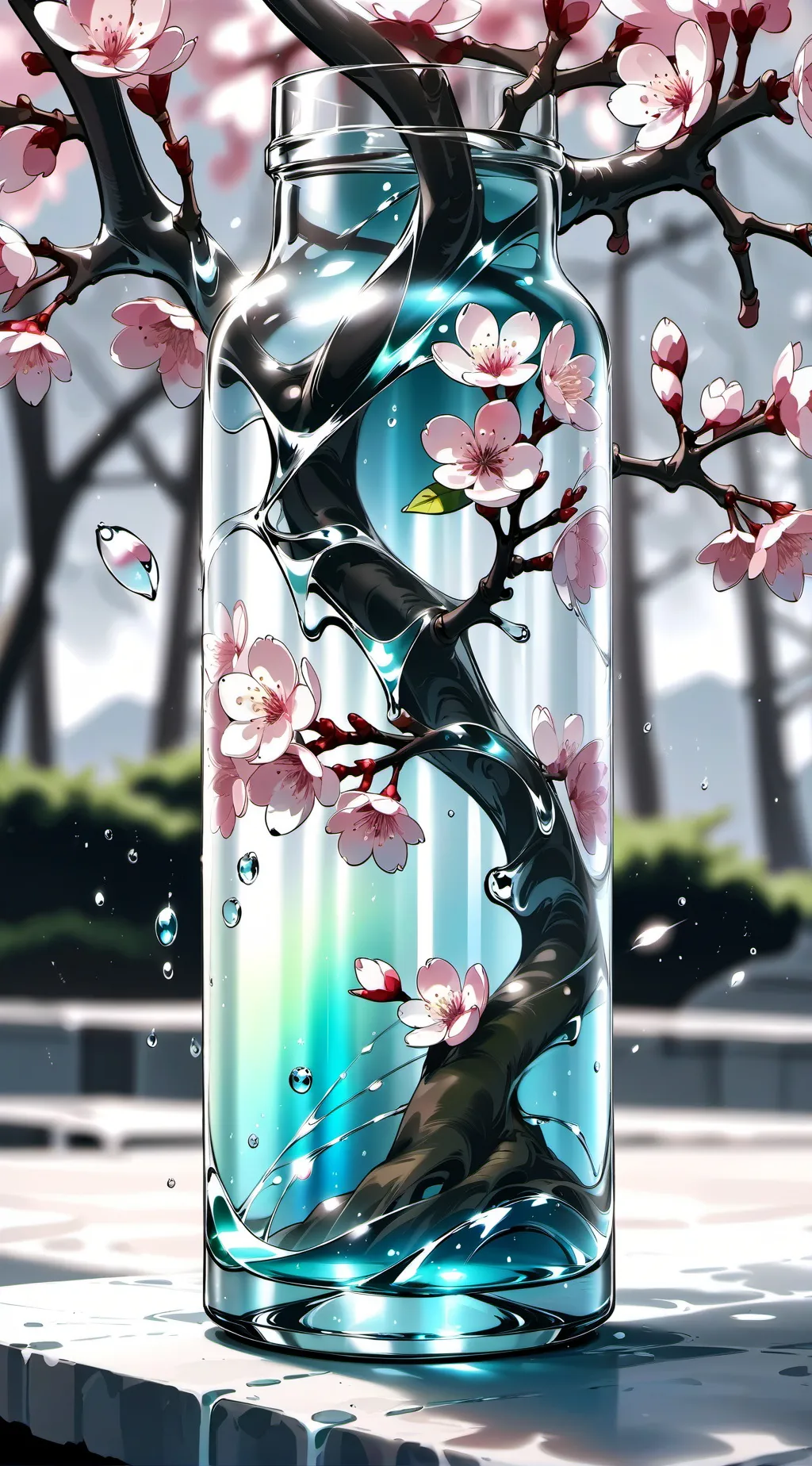 ai character: •kny valentines!• background