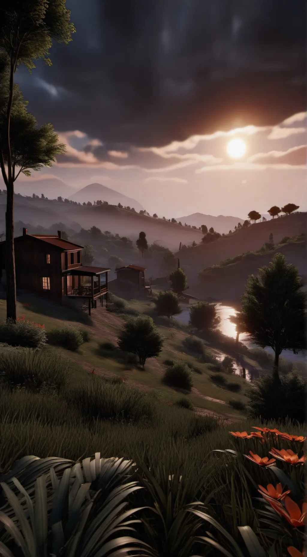 ai character: Smiling critters  background