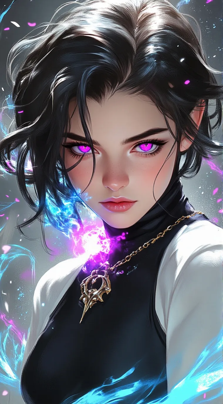 ai character: murasaki background