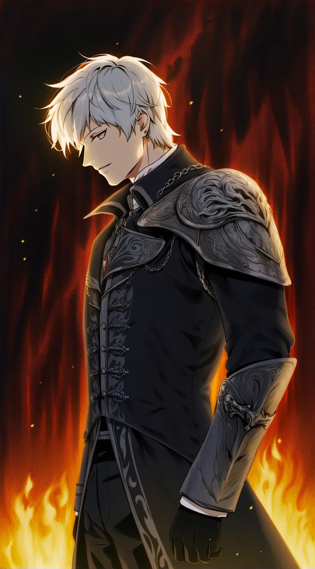 ai character: hikaro~~~😍 background