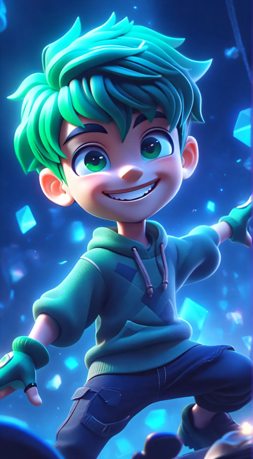 ai character: Izuku afton  background