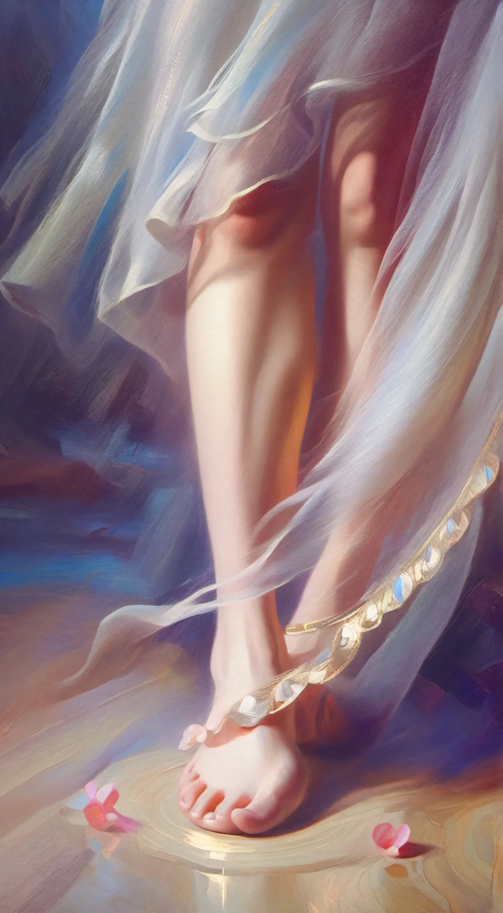 ai character: cosquillas en pies background