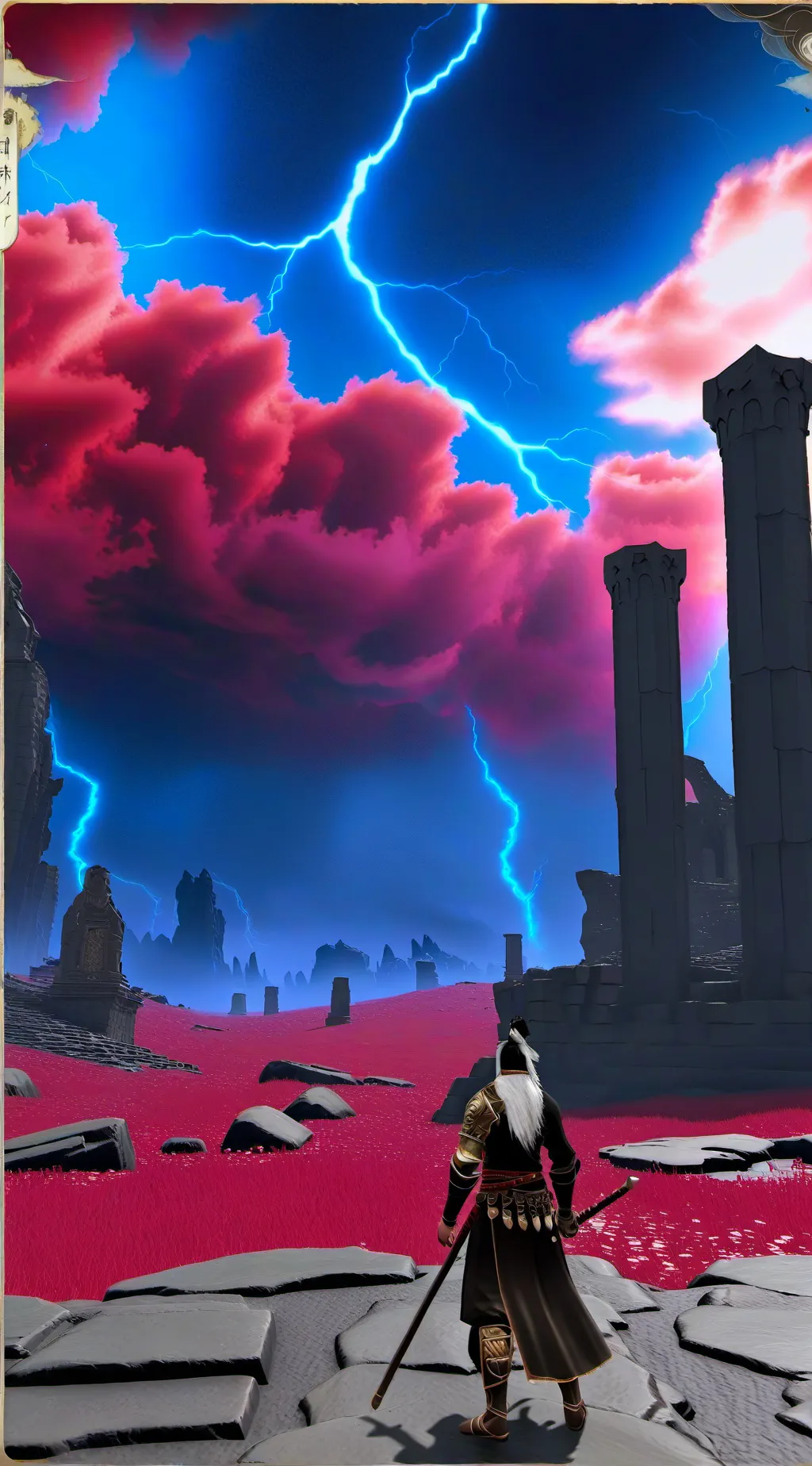 ai character: demon slayer  background