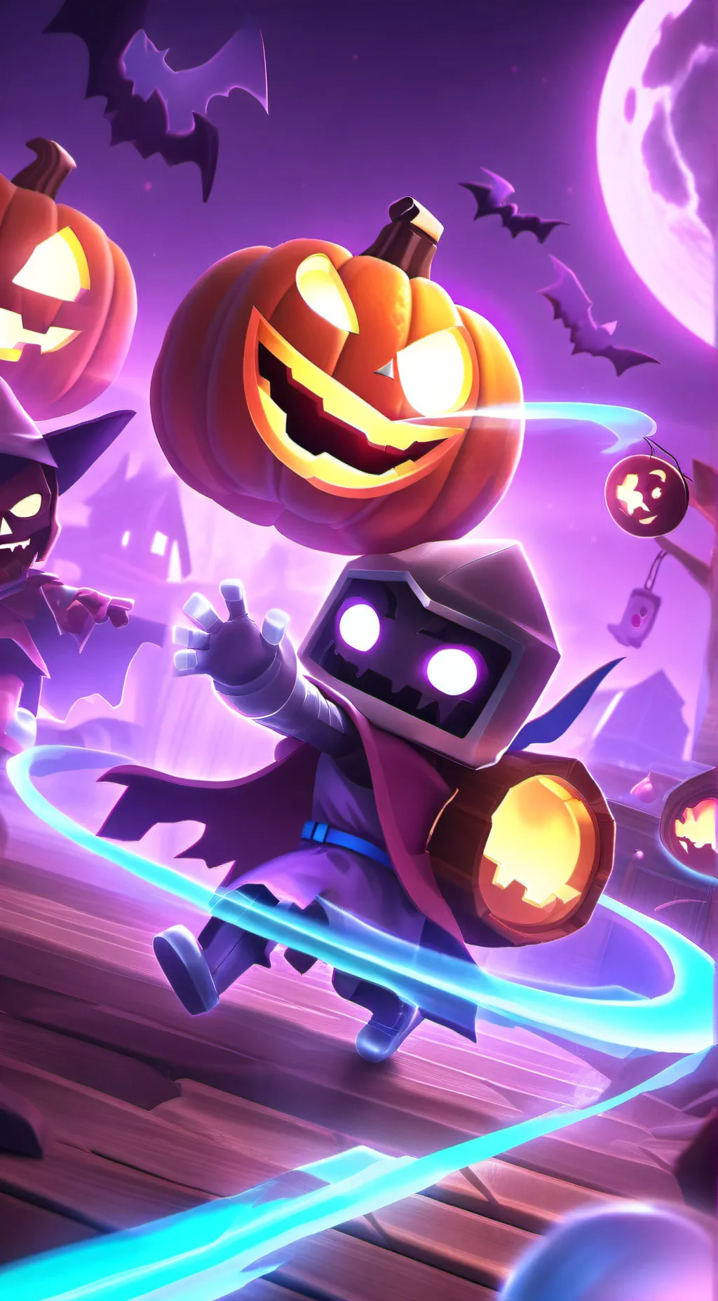 ai character: mha Halloween! background