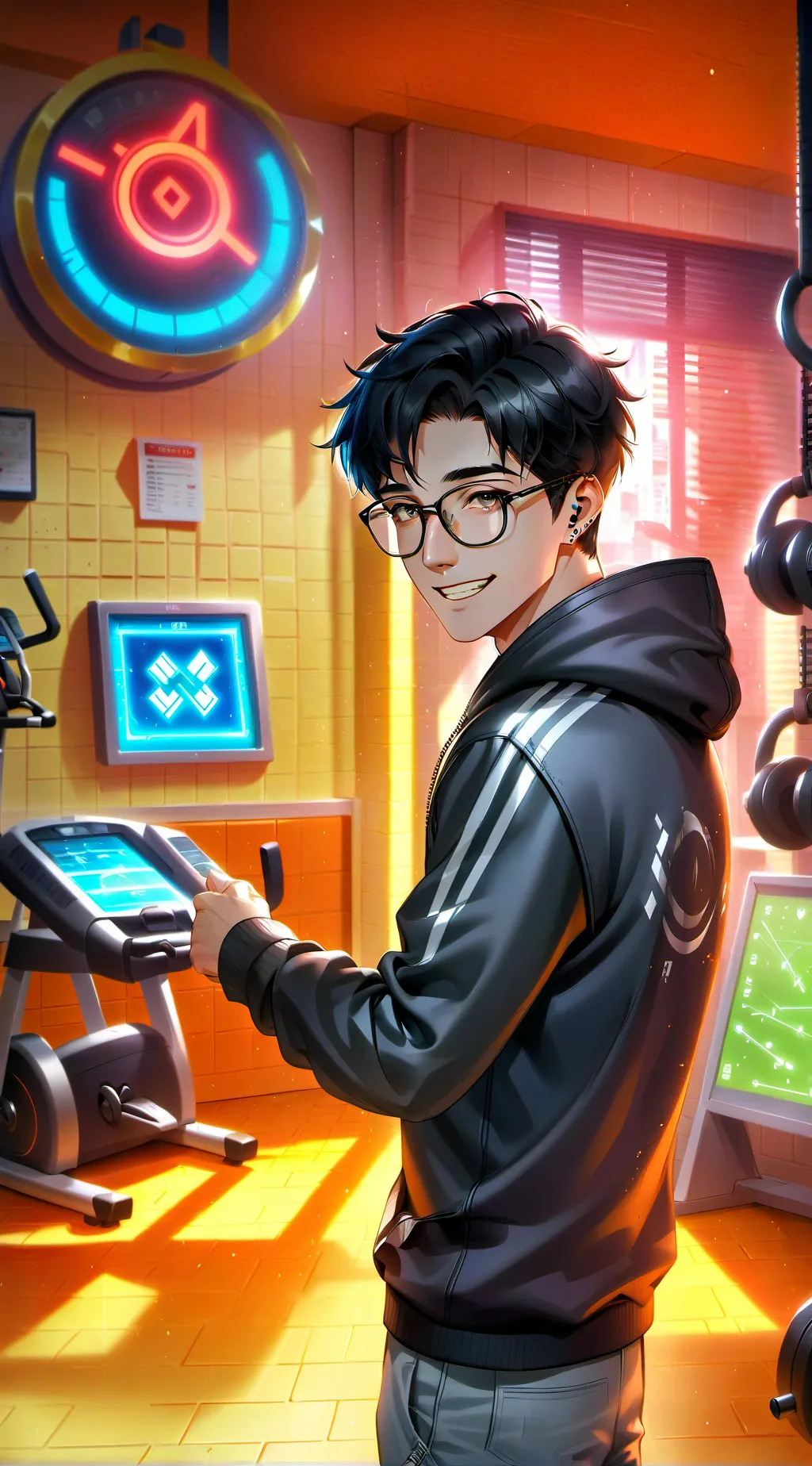 ai character: Derek background