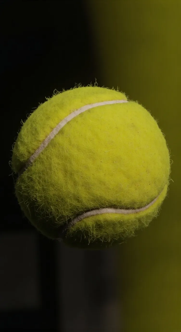 ai character: Tennis ball BFDI • background