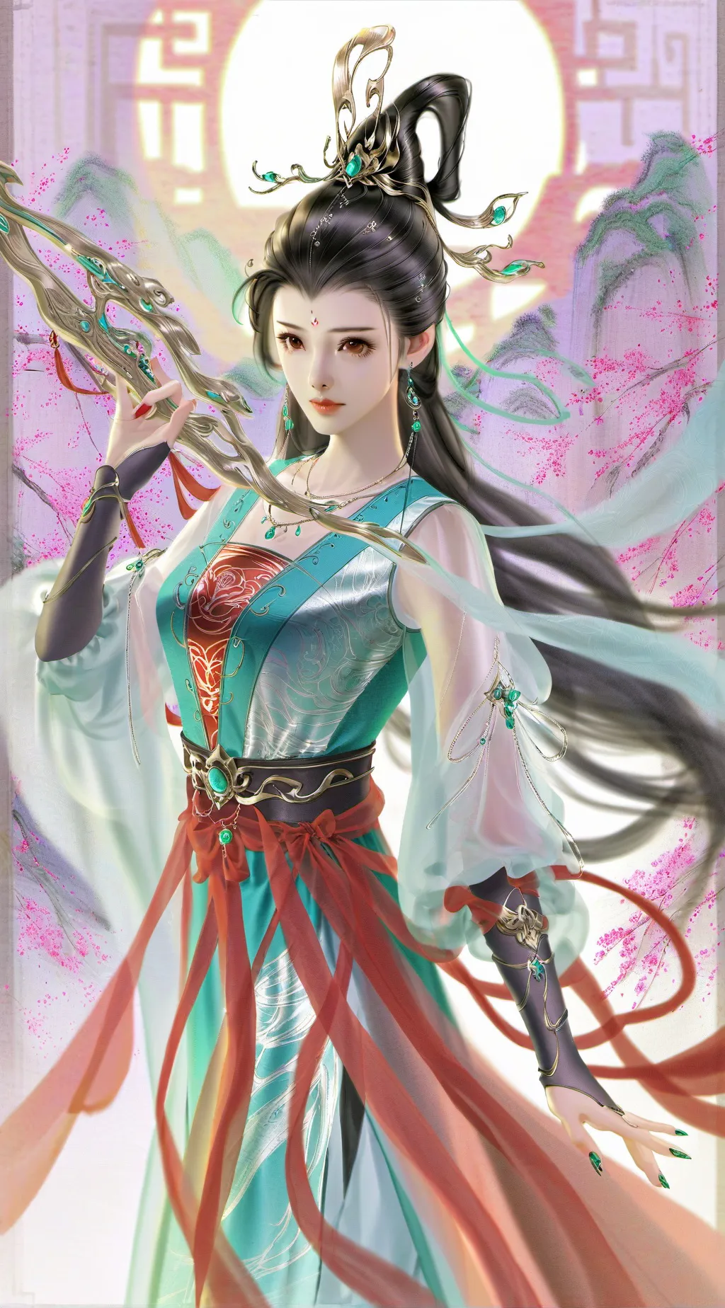 ai character: Rumi grew fangs!? background